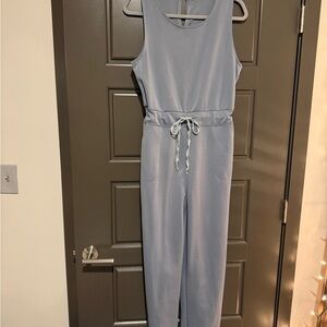 Women's Sleeveless Blue Jumpsuit